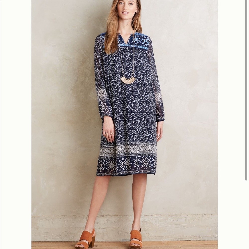 Anthropologie grazia midi dress